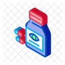 Flasche Pillen Augen Symbol