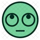 Grun Augen Verdrehen Denken Symbol