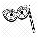 Augenstutze Maskerade Brillen Symbol
