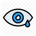 Auge Tropfen Infektion Symbol