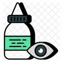 Augentropfen Tropfflasche Augenmedizin Icon