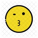 Zwinkern Kuss Smiley Symbol