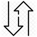 Augmenter Diminuer Vers Le Haut Icône