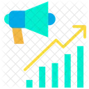Croissance Du Marketing Croissance De Lentreprise Analyse Icône