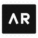 Augmented-reality-ar  Icon
