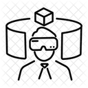 Augmented Reality Enhanced Reality Simulated Augmentation Icon