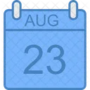 August Day Calendar Icon