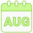 August Month Summer Icon