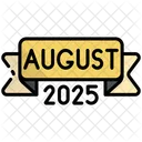 August Kalender Zeit Symbol