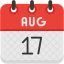 August Calendar Days Time And Date Icon