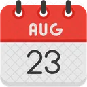 August Calendar Days Time And Date Icon
