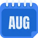 August Aug Month Of August Icon