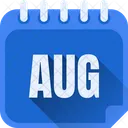 August Aug Month Of August アイコン