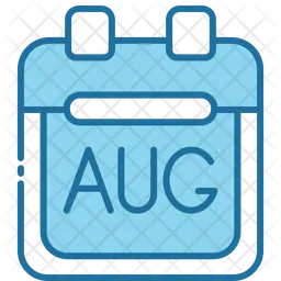 August Calendar  Icon