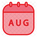 Day Date And Month Red Icon
