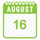 August Calendar  Icon