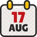 August calendar  アイコン
