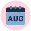 August Month Summer Icon