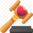 Auktion Gesetz Hammer Symbol