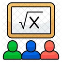 Aula De Matematica Educacao Aprendizagem Icon