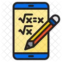 Palestra De Matematica Aprendizagem On Line Celular Ícone