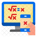 Aula De Matematica Aprendizagem On Line Celular Icon