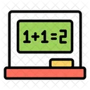 Aula De Matematica On Line Educacao Aprendizagem Ícone