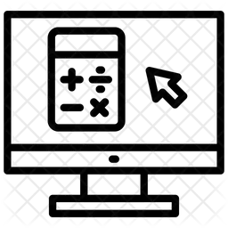 Aula de matemática on-line  Ícone