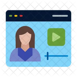 Aula on-line  Ícone