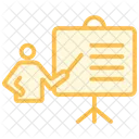 Icone De Linha Duotonica De Tutoria Icon