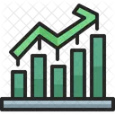 Aumento Lucro Grafico De Barras Ícone