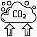 Aumentar Co Dioxido De Carbono Mudancas Climaticas Ícone
