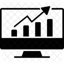 Aumentar El Trafico Aumento Del Trafico Grafico De Barras Icono