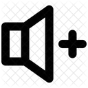 Aumentar Volume Som Interface Do Usuario Ícone