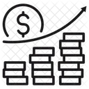 Aumento De Dinheiro Crescimento Dos Negocios Crescimento Financeiro Ícone