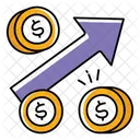 Aumentar las ganancias  Icono