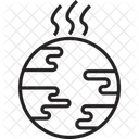 Aumento de la temperatura de la tierra  Icono