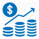 Lucro Acima Dolares Pagamento Ícone