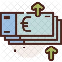 Aumento de moneda  Icono