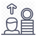 Aumento de salario  Icono