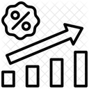 Aumento Da Taxa Taxas Altas Taxa De Crescimento Ícone