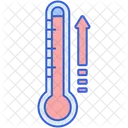 Aumento de temperatura  Ícone