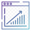 Aumentar Grafico Analisis En Linea Grafico Icono