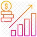 Costos Gastos Crecimiento Icono