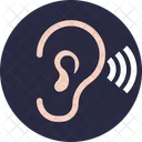 Bluetooth Auricolare Udito Icon