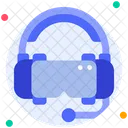 Auriculares Para Juegos Realidad Virtual Auriculares Icono
