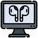 Auriculares de computadora  Icono