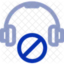 Auriculares Prohibidos Prohibido No Icono