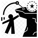 Ausdauer Aufstieg Anstrengung Symbol