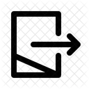 Raus Abmelden Ausloggen Beenden Ui Web App Symbol
